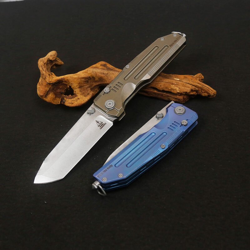 AM-Terra-HTI02 Command ASOC Alien Liner Lock Titanium Alloy Handle Outdoor Folding Knife
